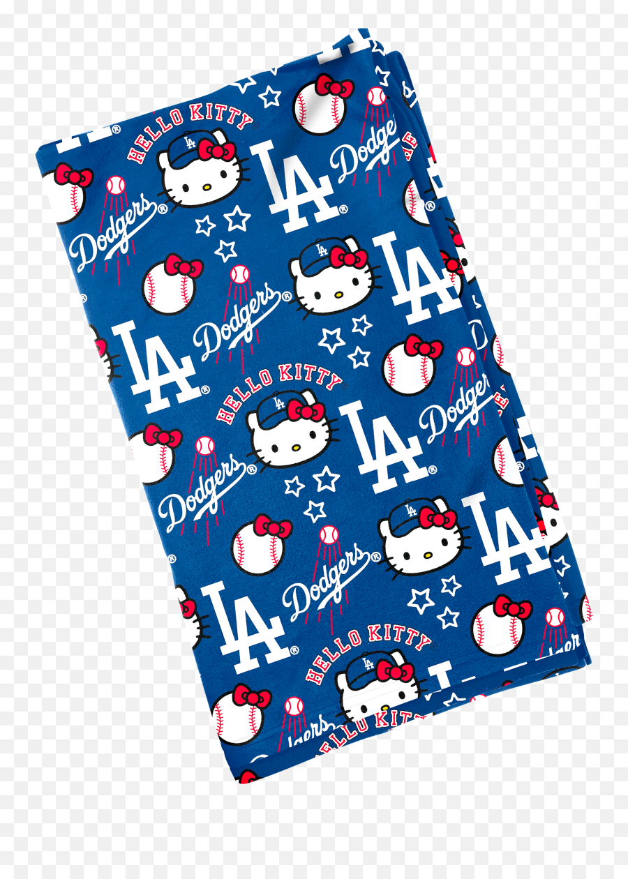 Hello Kitty Blanket For Los Angeles Dodgers U003du003d - Dodgers Hello Kitty Night 2019 Emoji,Courthouse Emoji