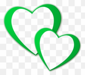 Heart Clip Art - Green Love Transparent Emoji