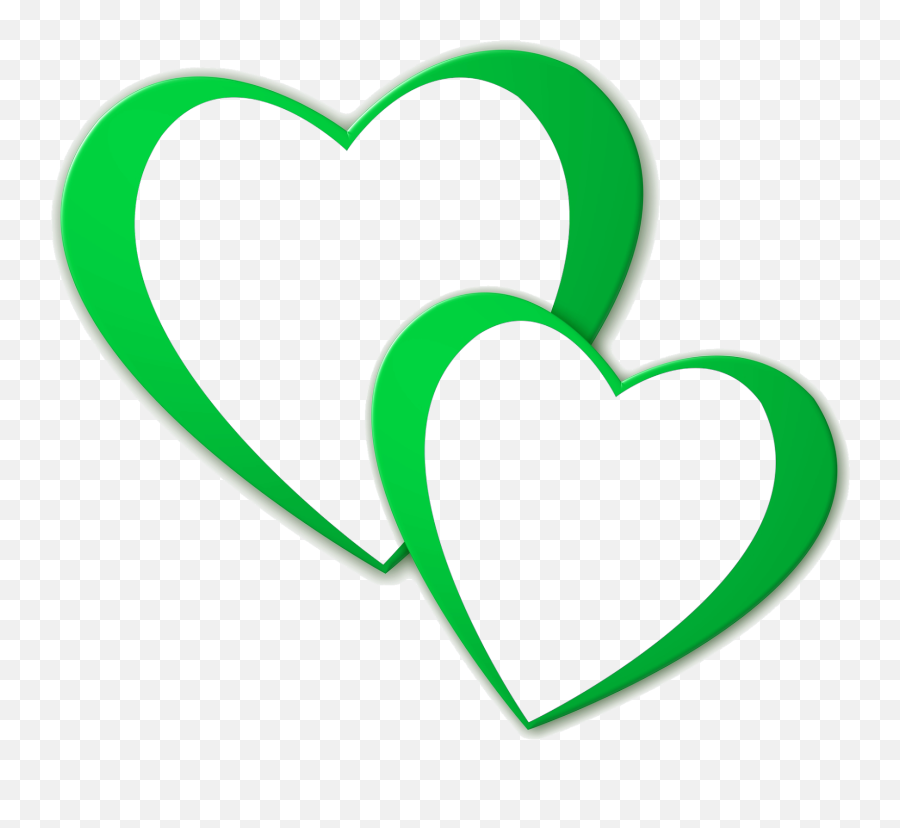 Heart Clip Art - Green Love Heart Transparent Emoji,Green Heart Emoji Png