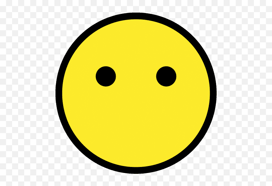 Face Without Mouth Emoji Clipart - Smiley,Grimace Emoji Transparent