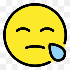 Sleepy Face Emoji Clipart Free Download Transparent Png - Smiley,Tired Face Emoticon