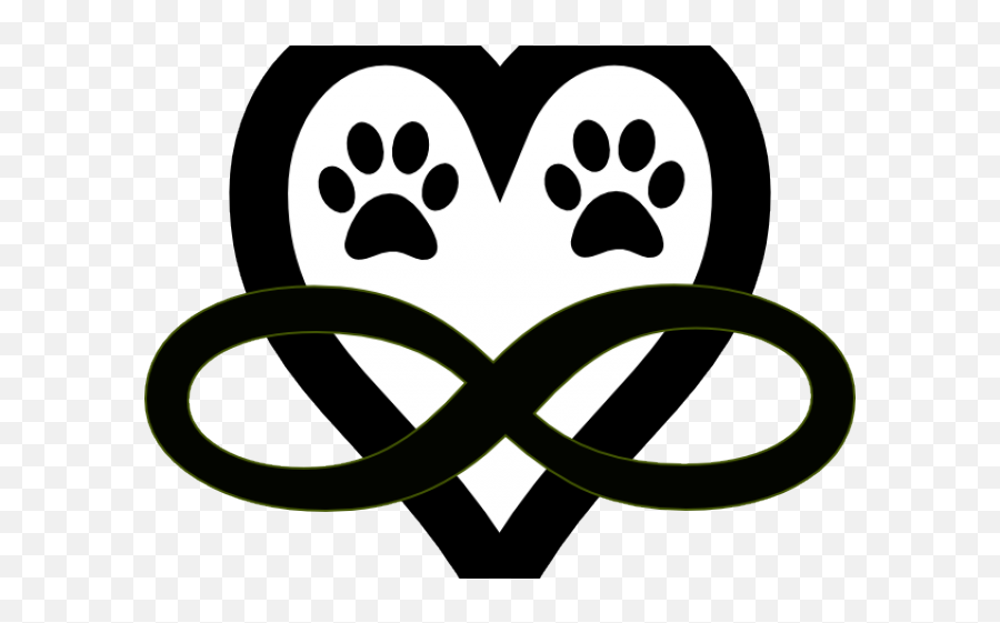 Heart Tattoos Clipart Infinity Sign - Heart Paw Print Emoji,Infinity Sign Emoji