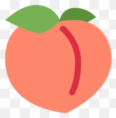 Peach Emoji Clipart - Transparent Background Peach Icon,Emoji Fruits