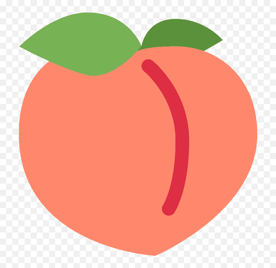 Peach Emoji Clipart - Transparent Background Peach Icon,Emoji Fruits