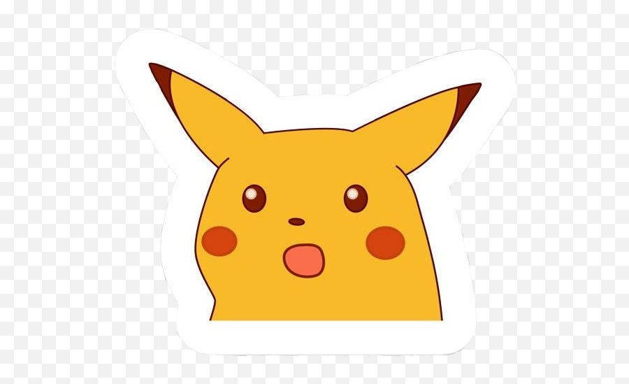 Pikachumeme Surprisedpikachu - Pikachu Sticker Emoji,Surprised Pikachu Emoji