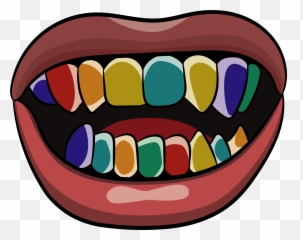 Sixnine Colored Teeth Mask In 2020 - 6ix9ine Mouth Emoji