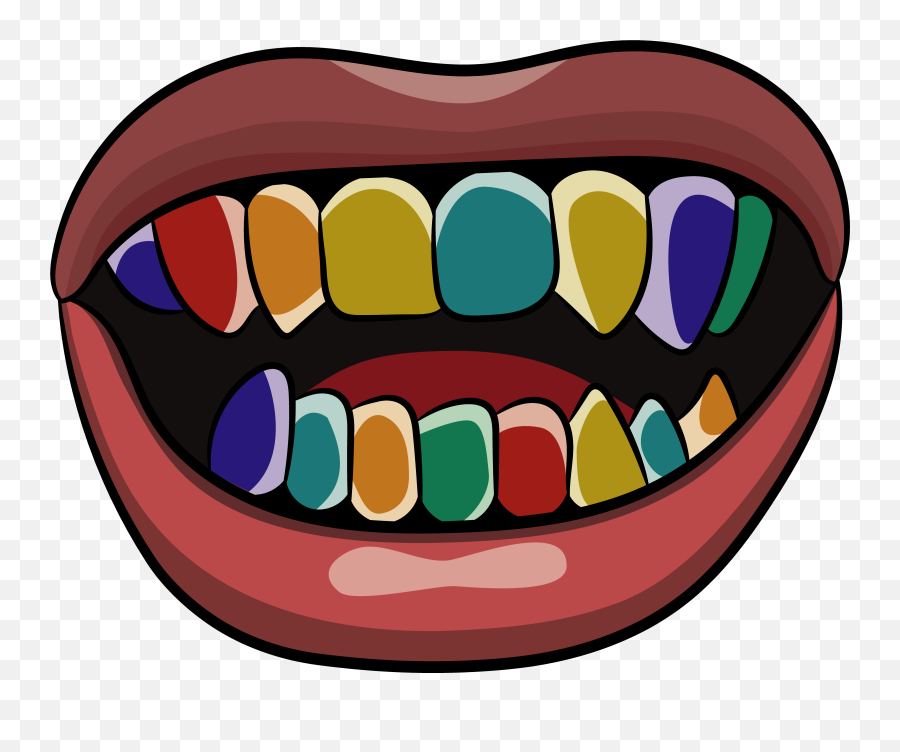 Sixnine Colored Teeth Mask In 2020 - 6ix9ine Mouth Emoji,Tooth Emoji Iphone
