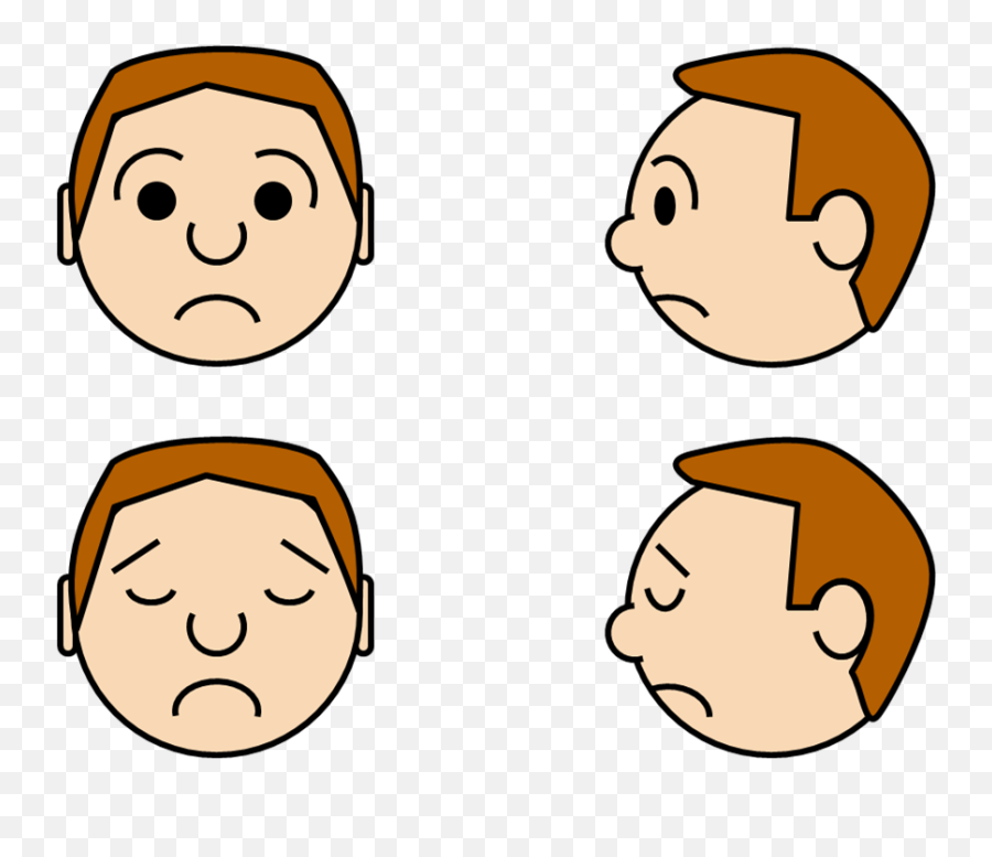 Free Pictures Of Emotions Faces Download Free Clip Art - Cartoon Face Front And Side Emoji,Emotions Face
