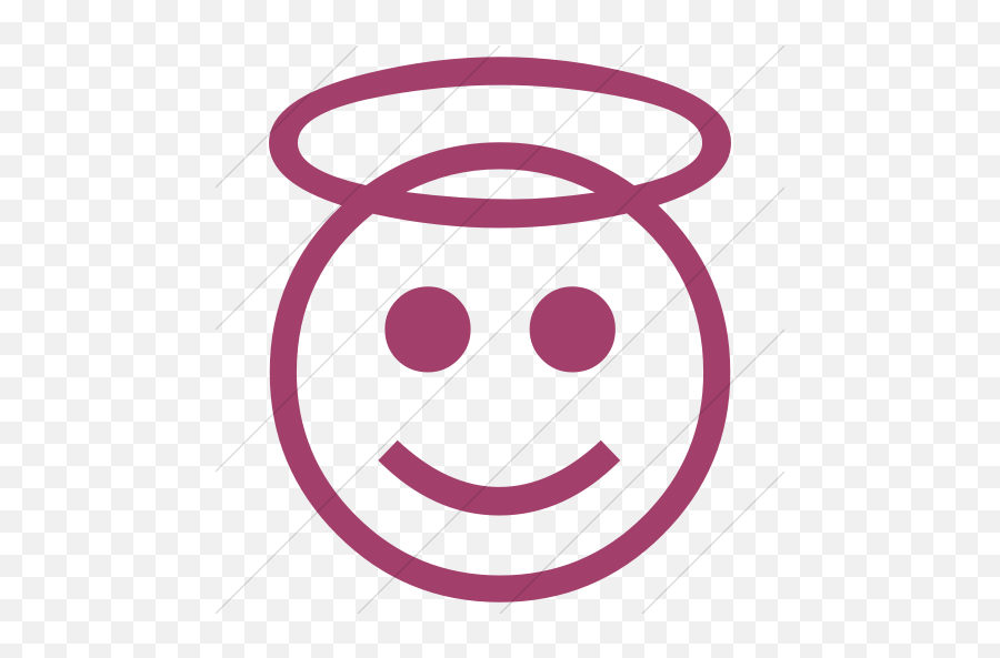 Iconsetc Simple Pink Classic Emoticons Smiling Face With - Emoji Domain,Wry Smile Emoticon
