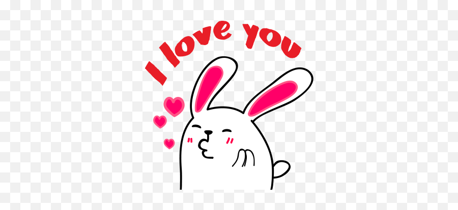 Lovely Rabbit Emoji - Domestic Rabbit,Rabbit Emojis