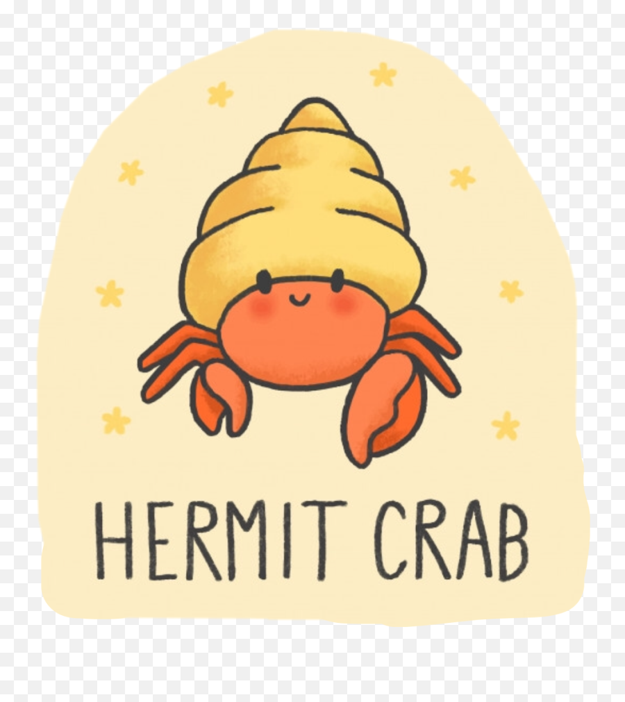 Crabs Sticker Challenge - Cute Hermit Crab Drawing Emoji,Crab Emoticon