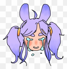 Girl Bunnygirl Cry Crying Cute - Cartoon Emoji,Bunny Girl Emoji