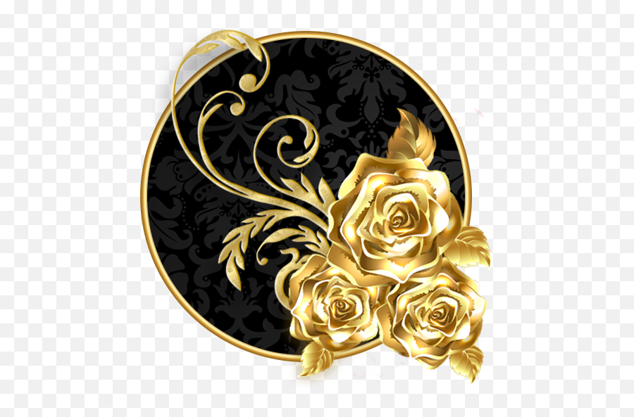 Lava Rose Golden Live Wallpaper - Golden Rose Wallpaper Hd Emoji,Lava Emoji