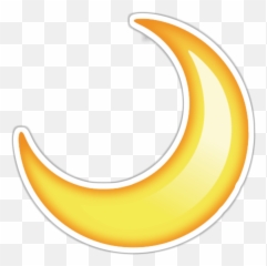 Sticker Transparent Moon Picture - Crescent Moon Emoji Transparent,Eclipse Emoji