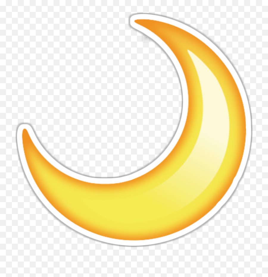 Sticker Transparent Moon Picture - Crescent Moon Emoji Transparent,Eclipse Emoji