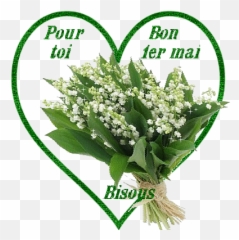 Lily Chao Stickers For Android Ios - Bon 1er Mai Muguet Emoji,Lily Flower Emoji