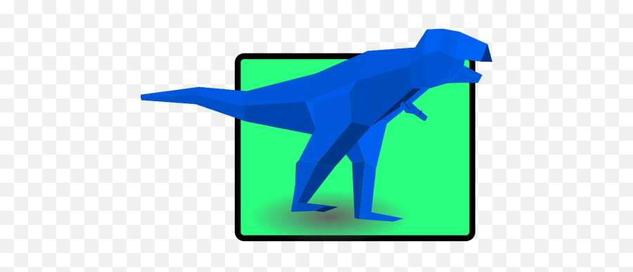 Blue Tyrannosaurus Vector Illustration - Dinosaur Emoji,Cookie Emoji