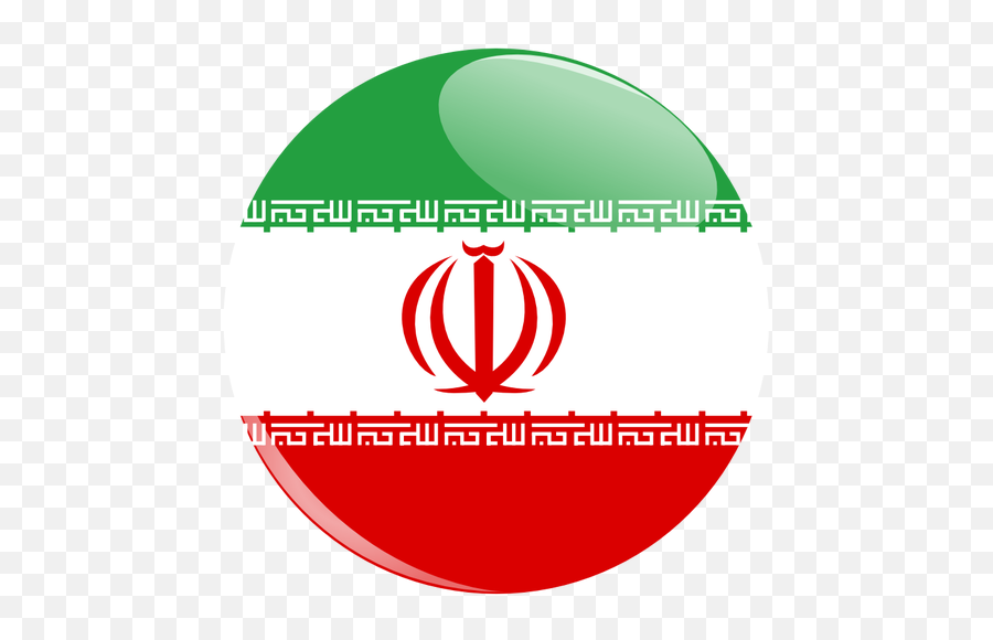Iranian Flag Button - Iran Flag Button Emoji,Dominican Flag Emoji