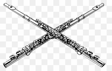 Flutes Crossed Music Ensemble Band - Clip Art Emoji