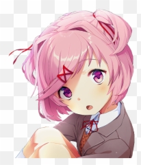 I Cropped Out Natsuki For A Discord Emoji But Thought Some - Doki Literature Club Png