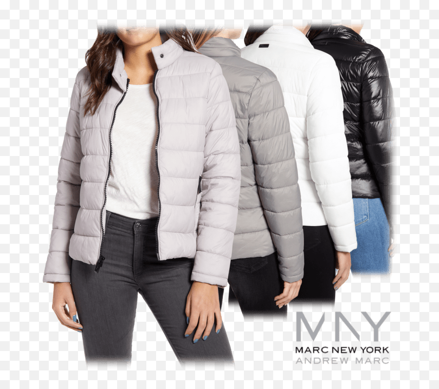 Marc New York Performance Packable Jacket With Chunky Zippers - Girl Emoji,Coat Emoji