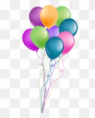 Library Of Happy Birthday Heart Clipart Black And White - Happy Birthday Hd Background Png Emoji,Heart Emoji Balloons
