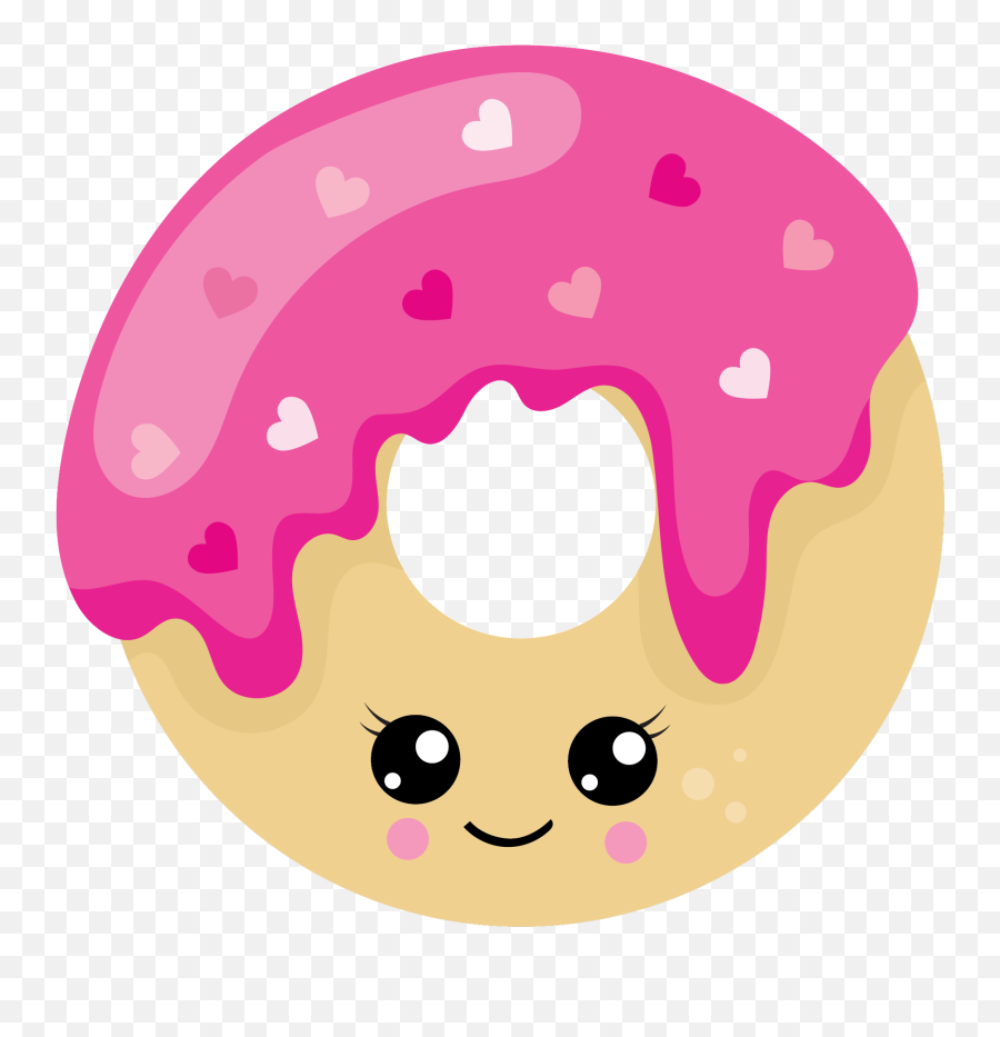 Donut Cartoon Clipart - Donuts Kawaii Emoji,Doughnut Emoji