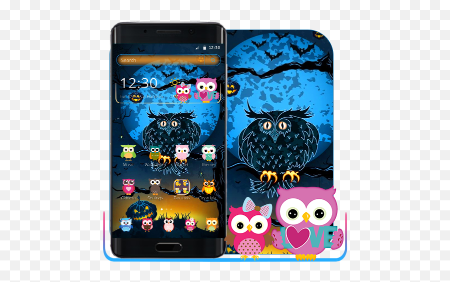 Halloween Night Owl Theme U2013 Appar På Google Play - Cartoon Emoji,Owl Emoji Android