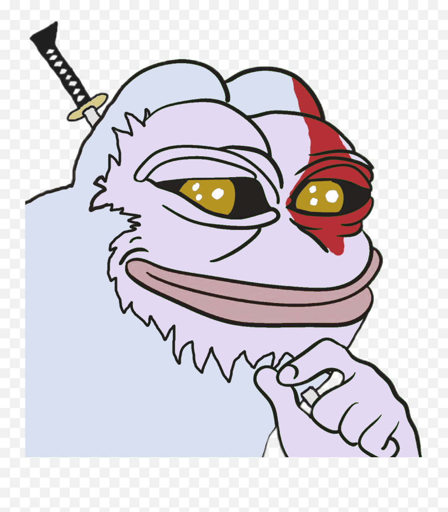 Pepe Meme Rarepepe Sekiro Sticker - Guardian Ape Pepe Emoji,Pepe Emoji