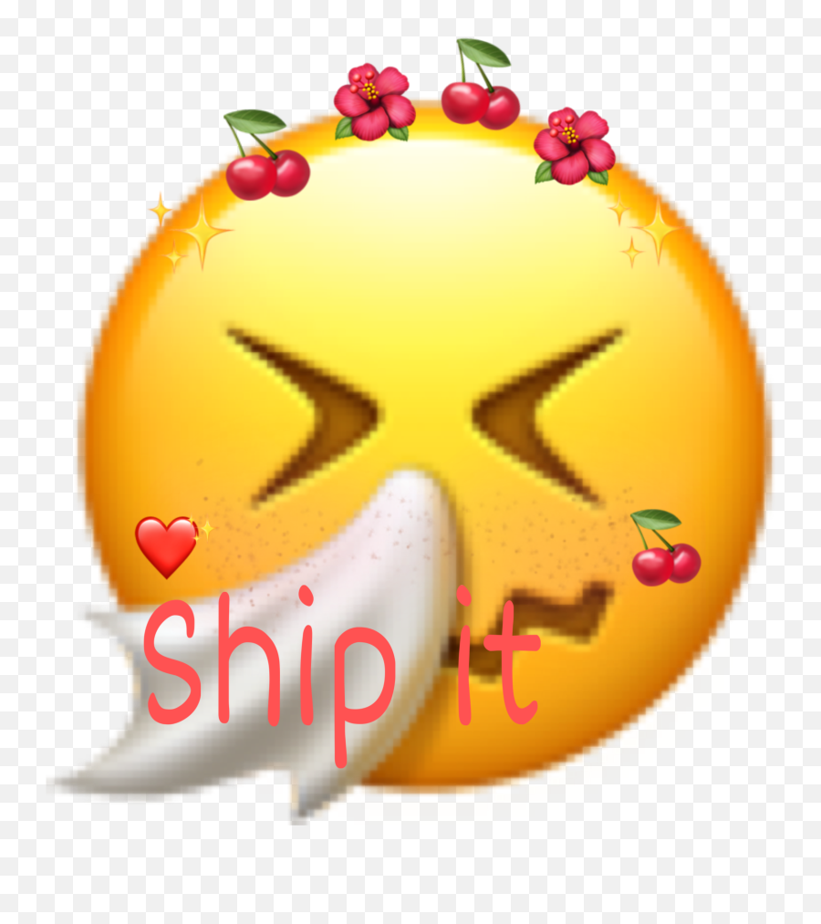 Ship Emoji Made Sticker - Emoji Sneeze,Ship Emoji