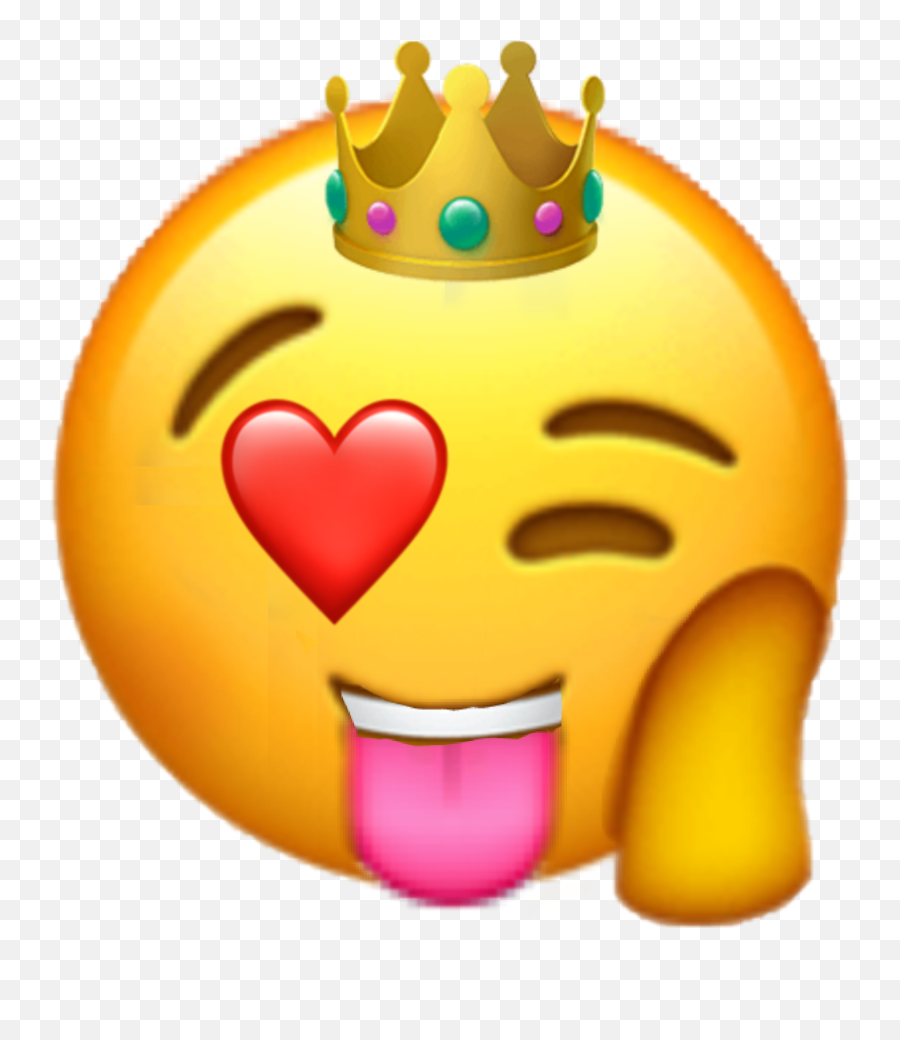 Queen Emoji Hearteye Queen Sticker By Dead Account - Happy,Queen Crown Emoji