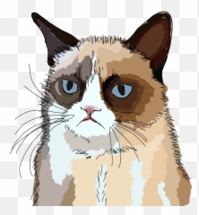 Grumpy Cat Sticker - Soft Emoji,Grumpy Cat Emoji