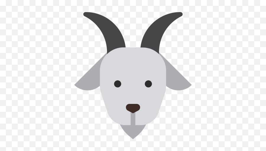 Goat Animal Free Icon Of Animal Flat Colors - Cartoon Goat Face Png Emoji,Goat Emoji Png