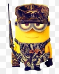 Minion Minions Country Sticker - Hd Image Of With A Gun Emoji
