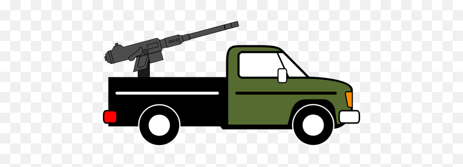 Fighting Vehicle Vector Clip Art - Transparent Background Pickup Truck Clipart Emoji,Pickup Truck Emoji