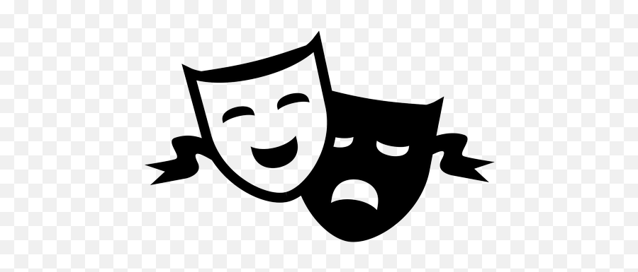 Musical Theatre Drama Masks Clipart - Transparent Background Theatre Masks Emoji,Performing Arts Emoji