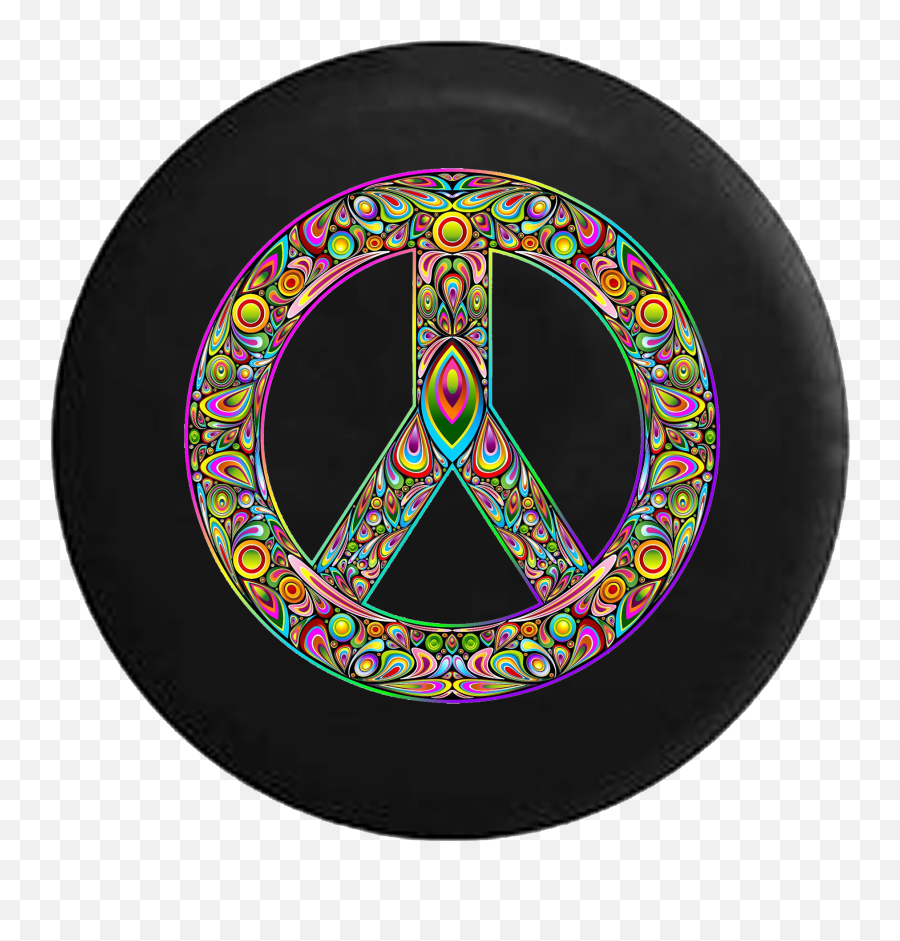 Psycodelic Peace Sign Hippie Lava Lamp - Klistermærker Peace Tegn Emoji,Lava Emoji