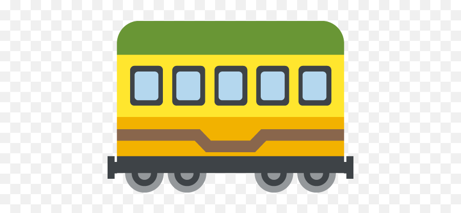 Railway Car Emoji Vector Icon - Train Emoji,Car Emoji