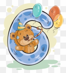 Números Con Osito Cumpleañero - Teddy Bear Numbers Emoji,Bizcochos De Emoji