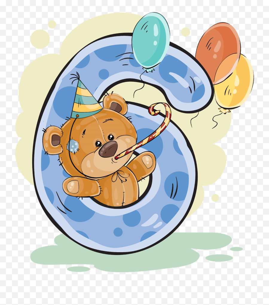 Números Con Osito Cumpleañero - Teddy Bear Numbers Emoji,Bizcochos De Emoji