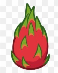 Transparent Dragon Fruit Clipart - Dragon Fruit Cartoon Transparent Emoji,Passion Fruit Emoji