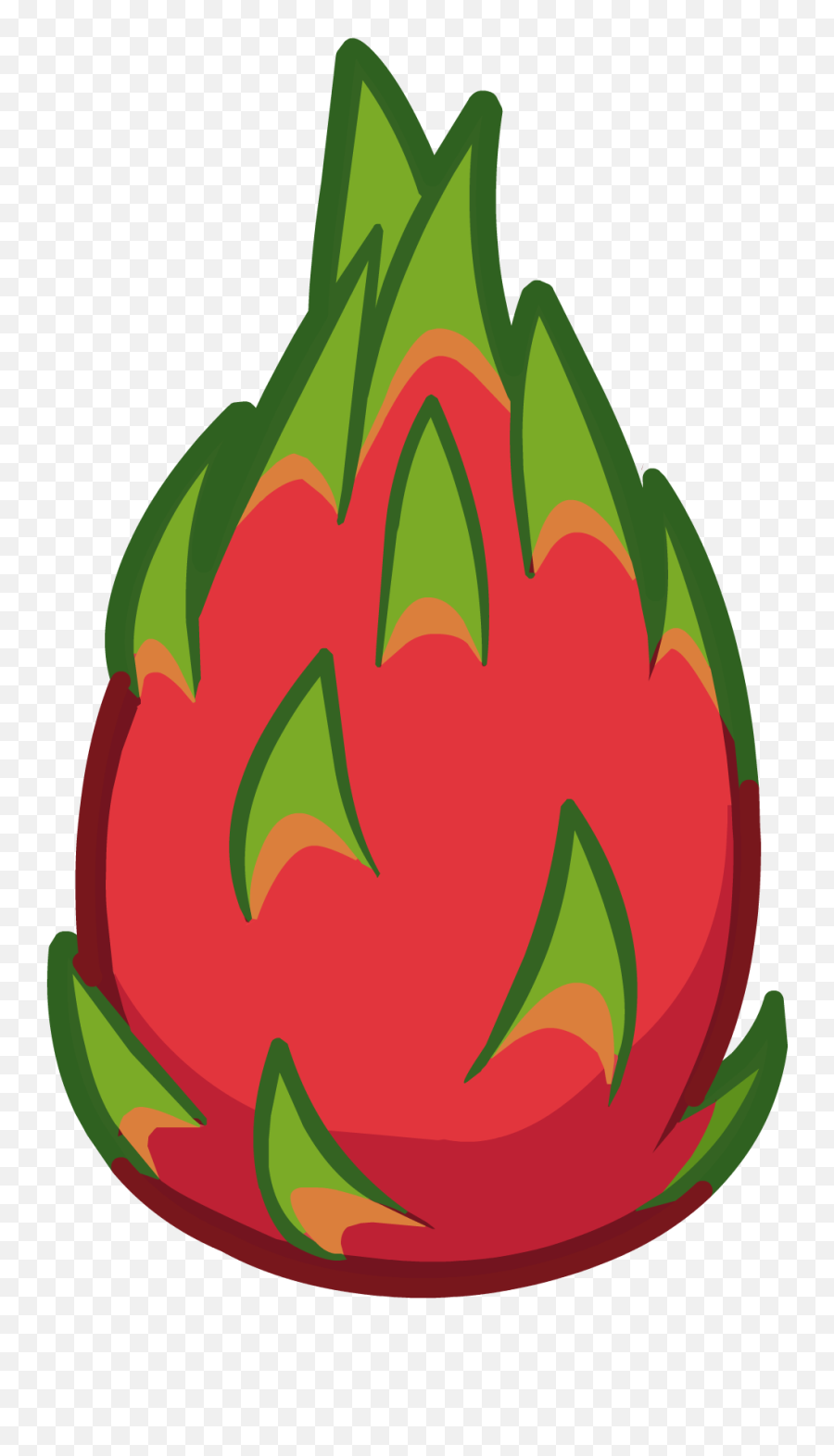 Transparent Dragon Fruit Clipart - Dragon Fruit Cartoon Transparent Emoji,Passion Fruit Emoji