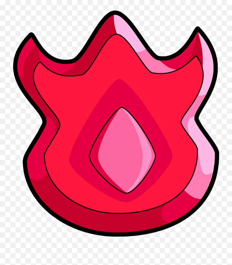 Pokémon - Pokemon Fire Gym Badge Emoji,Bared Teeth Emoji