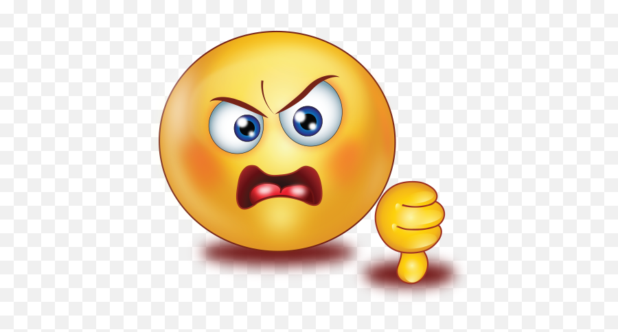 Angry Dislike Thumb Down Emoji - Other Ways To Say Terrible,Thanksgiving Emojis