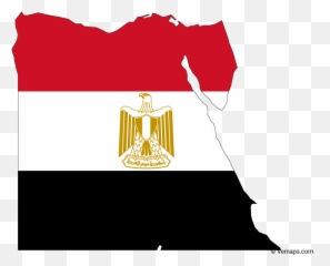 Flag Map Of Egypt - Clip Art Emoji