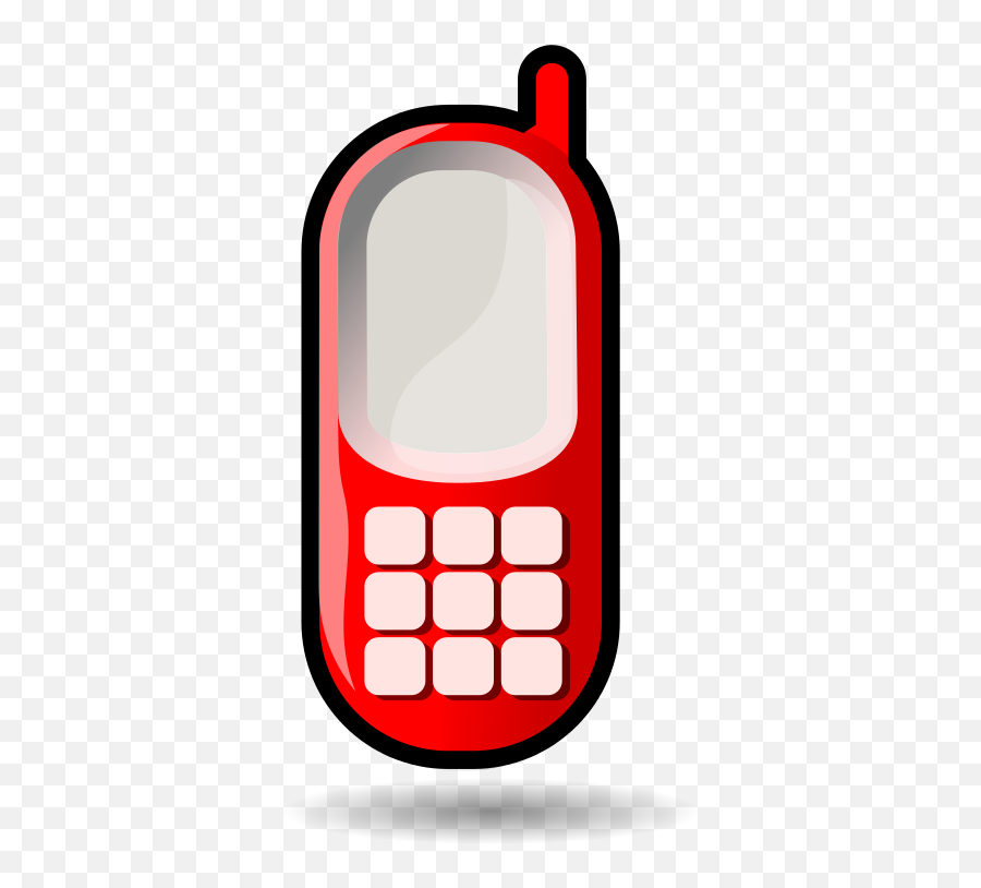Cellular Phone - Red Mobile Phone Png Emoji,Emoticons For Cell Phones