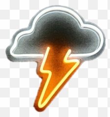 Nuvem Thunder Cloud Raio Trovao Led Luz - Buckle Emoji,Thunder Cloud Emoji
