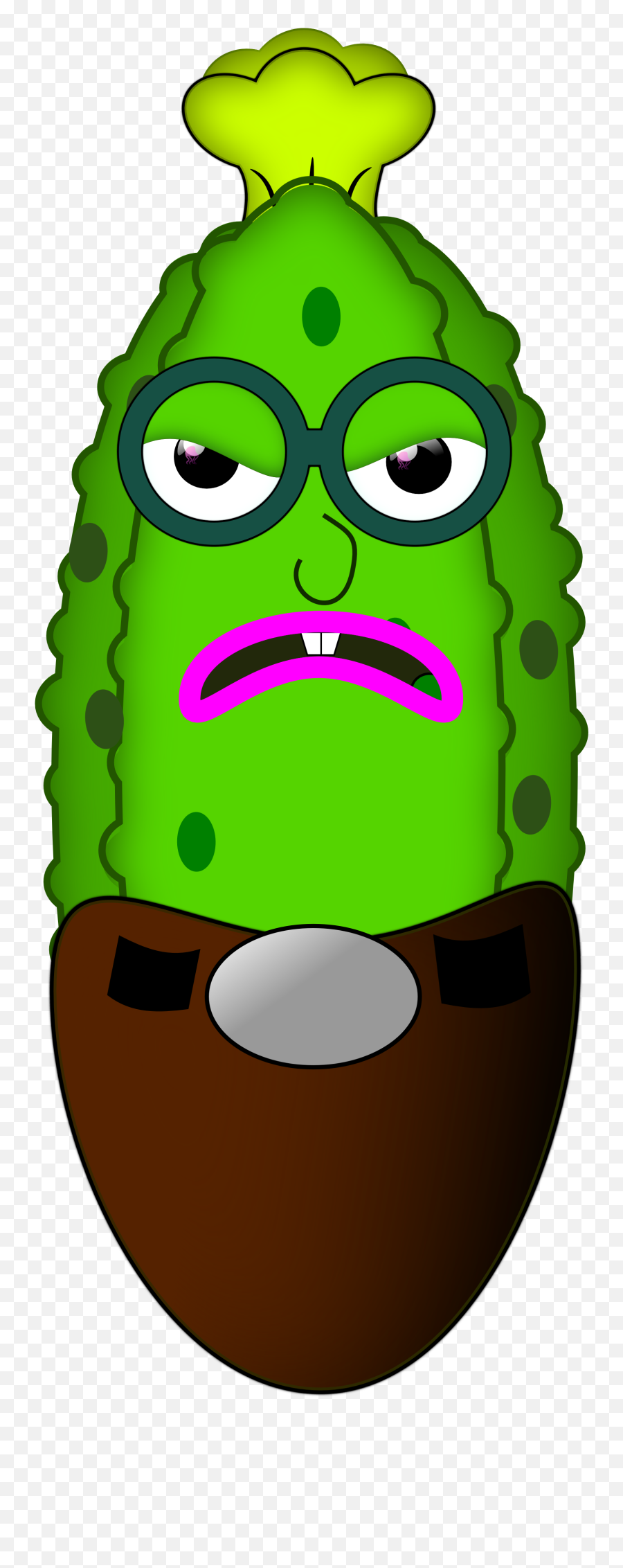 Pickle Clipart Cool As Cucumber - Pepino De Mar Dibujo Emoji,Pickle Emoji