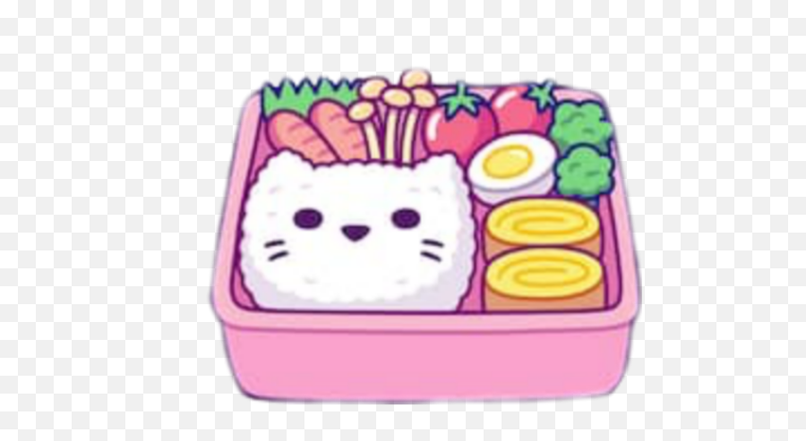Freetoedit Cat Sushi Lunch Box - Bento Box Egg Rolls Emoji,Emoji Lunch Box