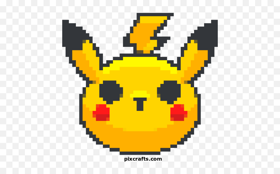 Pokemon - Original Pac Man Pixel Emoji,Pikachu Emoticon